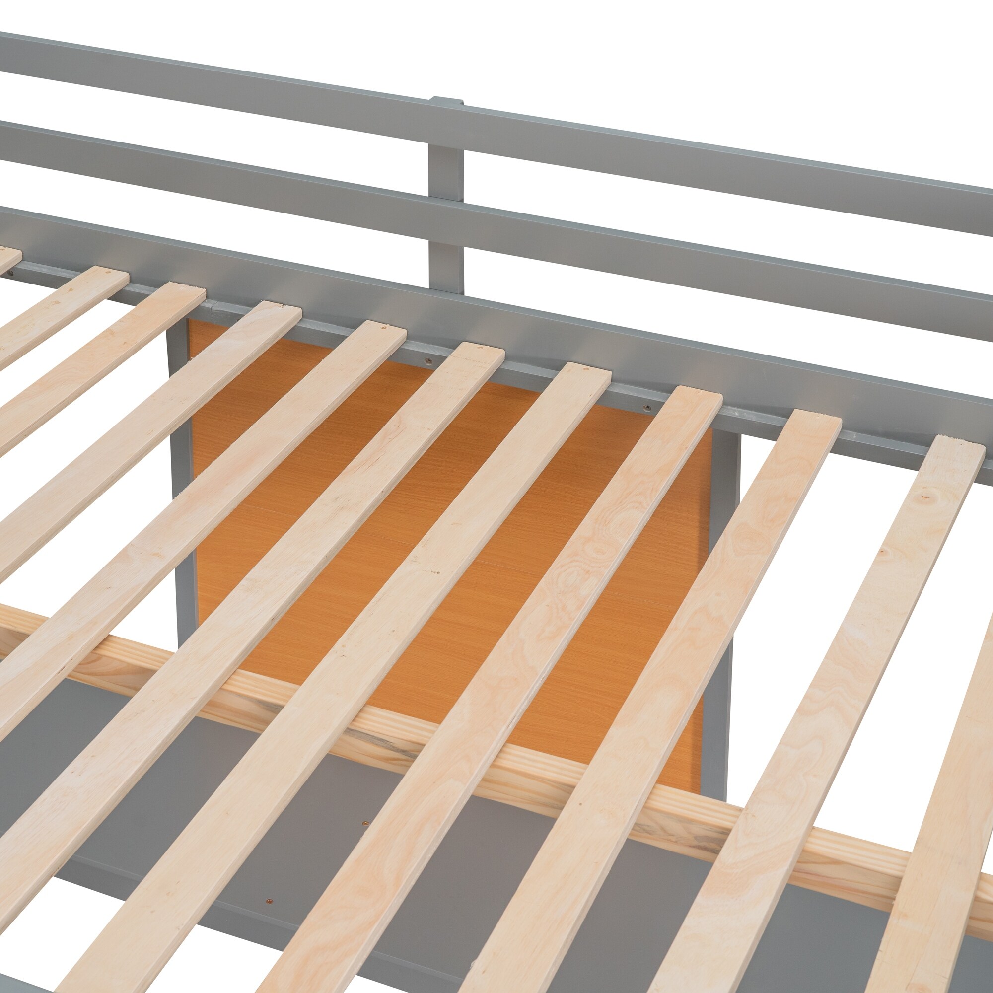 Kid-Friendly Design Full Size Loft Bed with Ladder Kids Bed