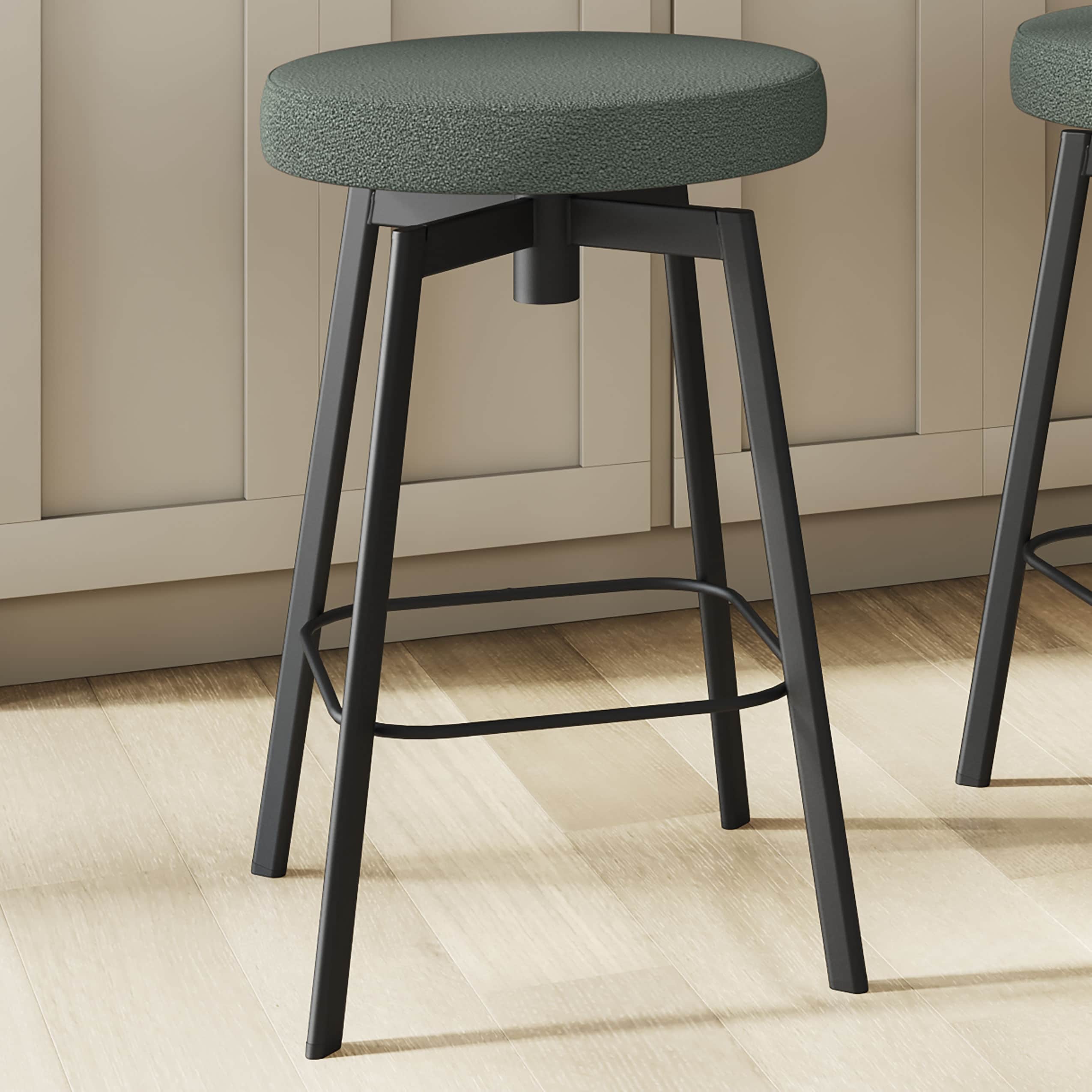 Amisco Tanner Swivel Counter and Bar Stool