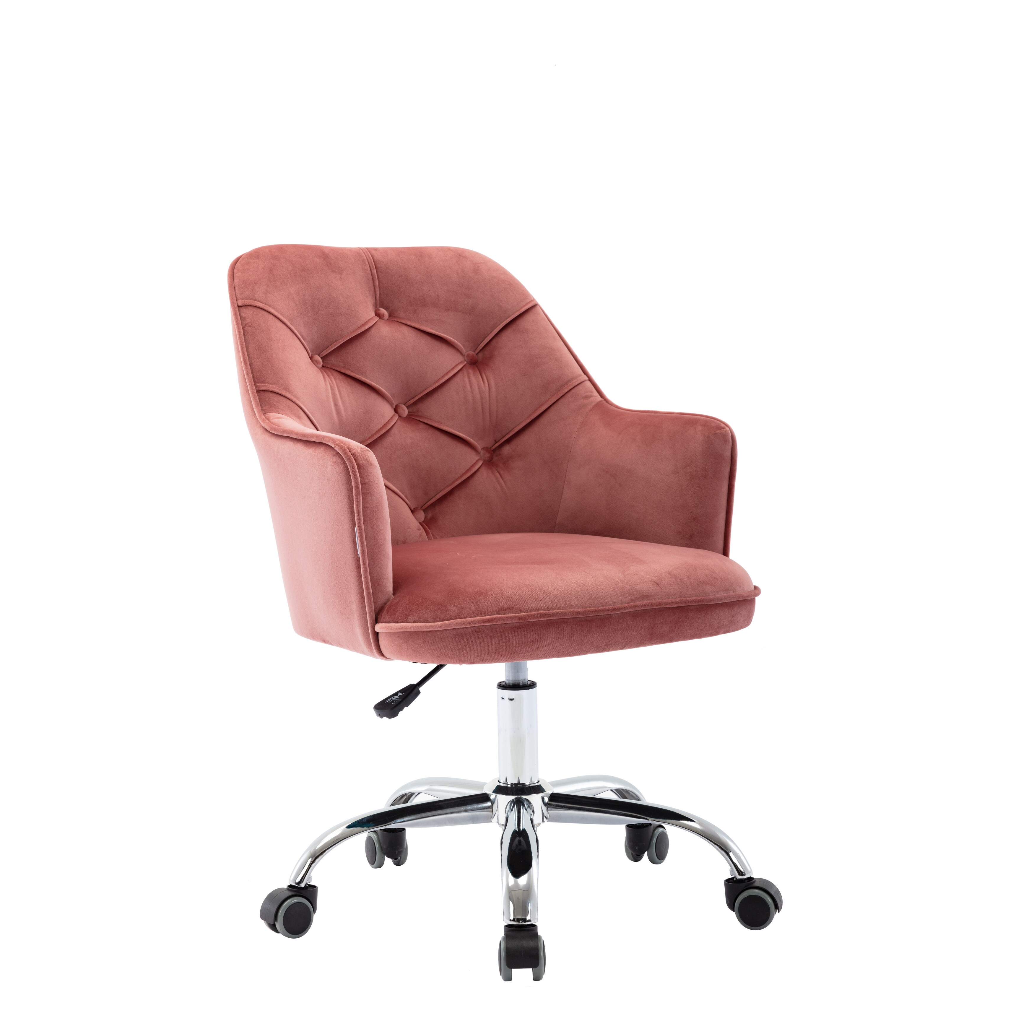 Upgrade Your Office Aesthetic and Comfort with the Modern Velvet Swivel Office Chair, Offering Adjustable Height