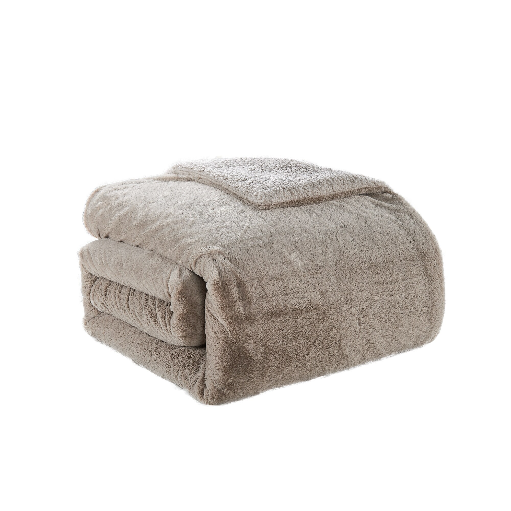 Home Soft Things Solid FauxFur Sherpa Bed blanket