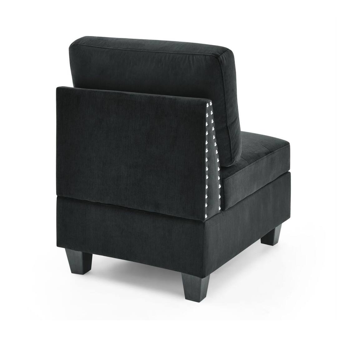 Single Chair Ottoman Corner Sofa for Modular Sectional DIY Living Room