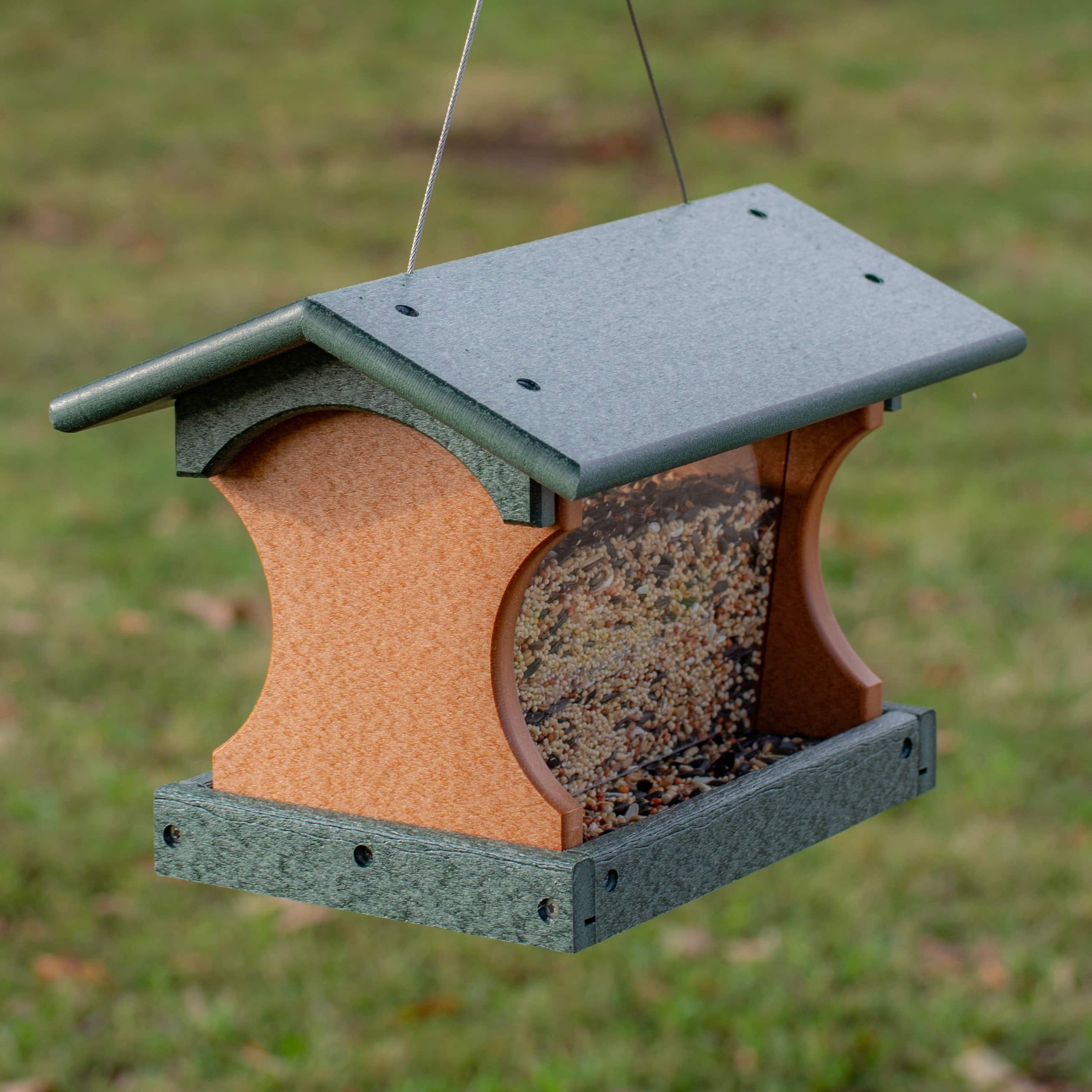 OUTDOOR LEISURE PRODUCTS Model GM17TGC Small Bird Feeder Made with High Density Poly Resin