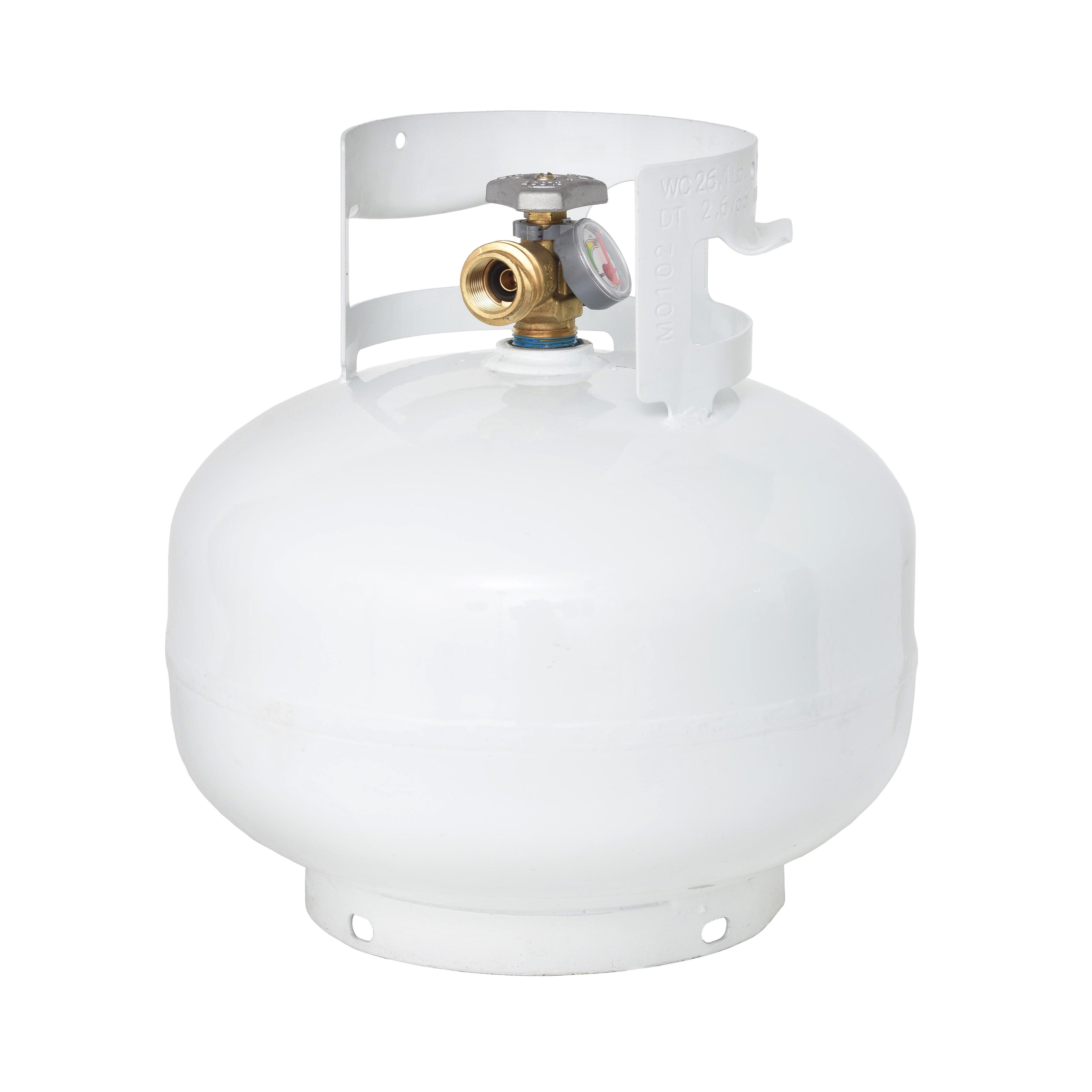 Flame King 11LB Propane Tank Cylinder Squatty with Type 1 OPD Valve