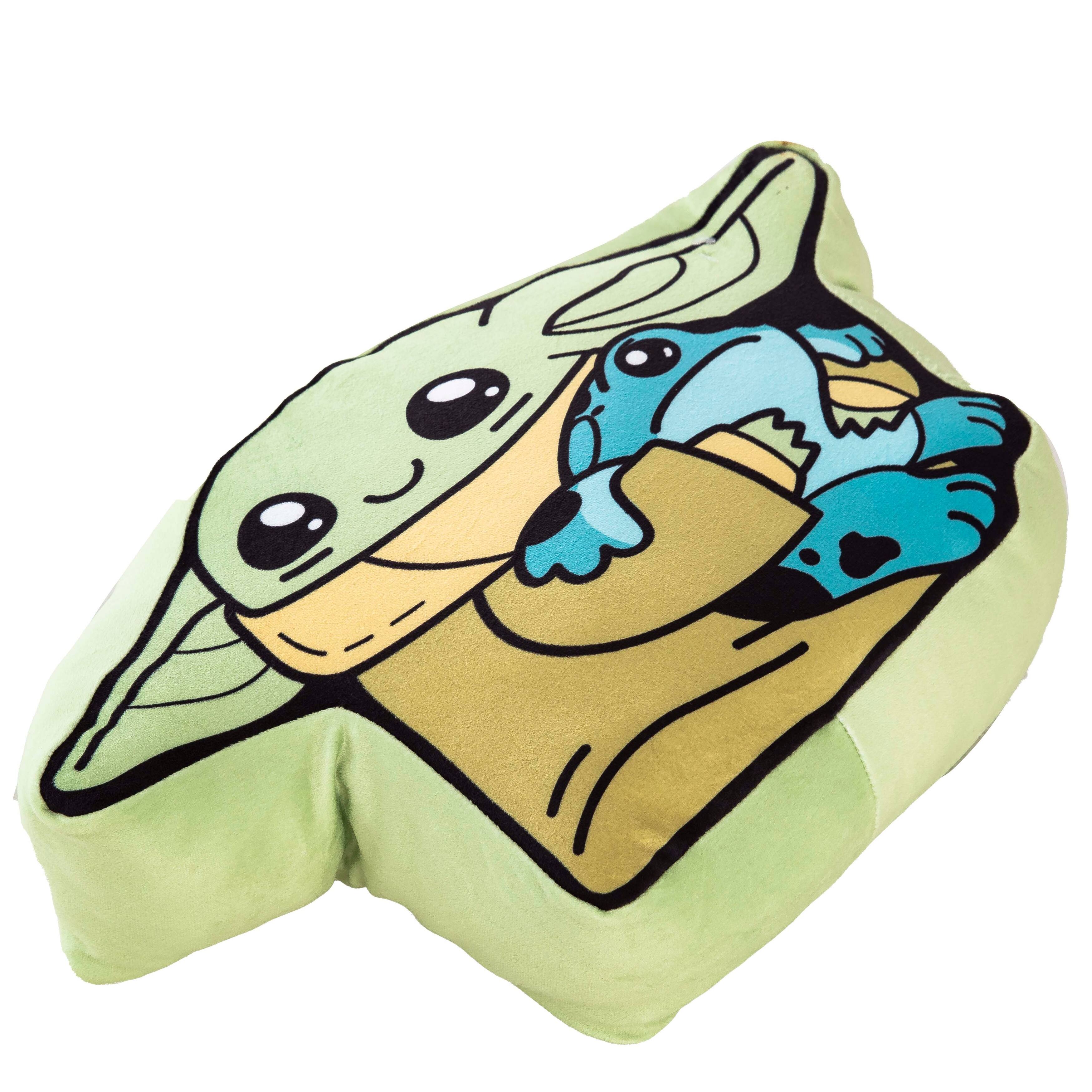 Mandalorian Frog Friends Travel Cloud Pillow - Green