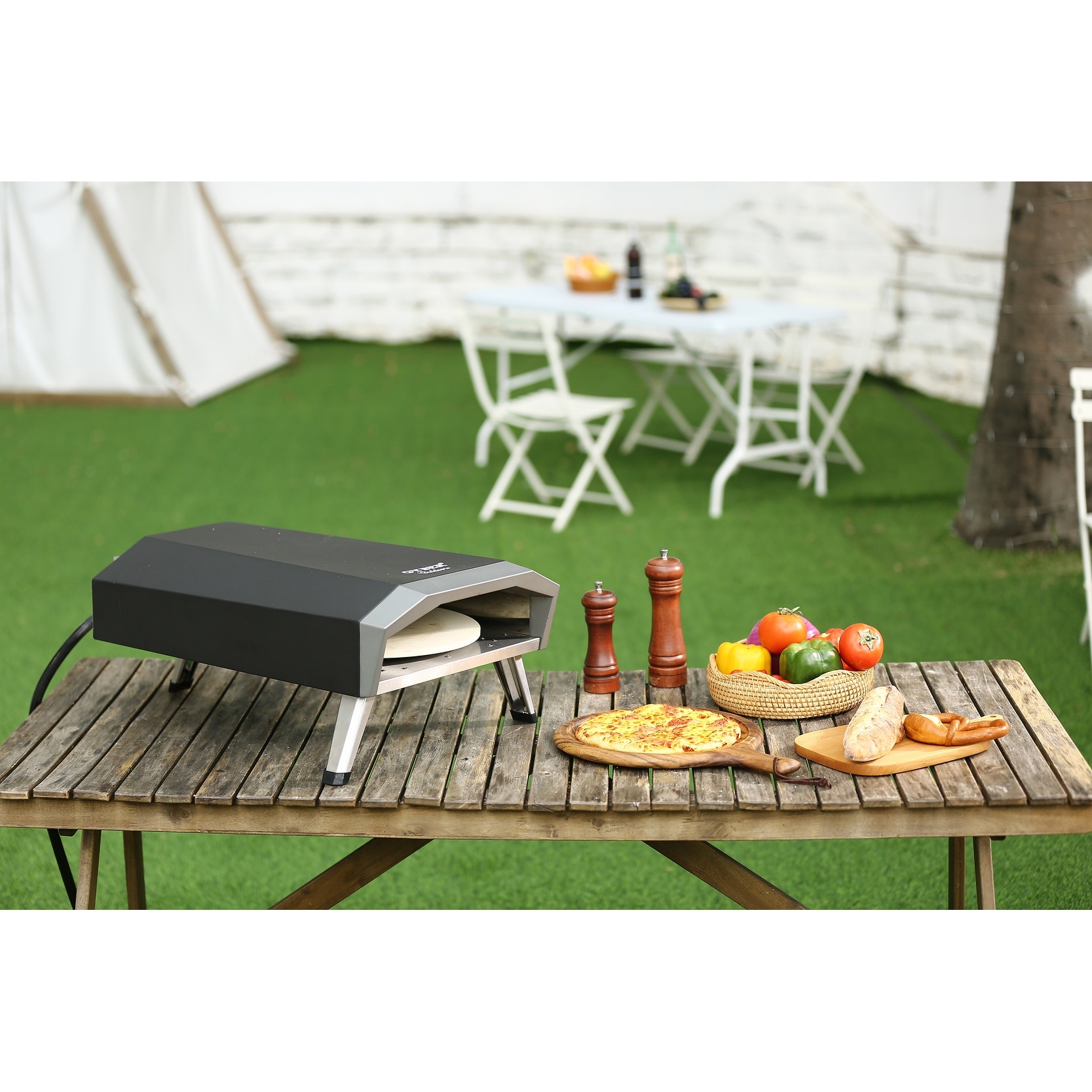 Gyber Mateo Portable 29 in. Gas Burning Pizza Oven