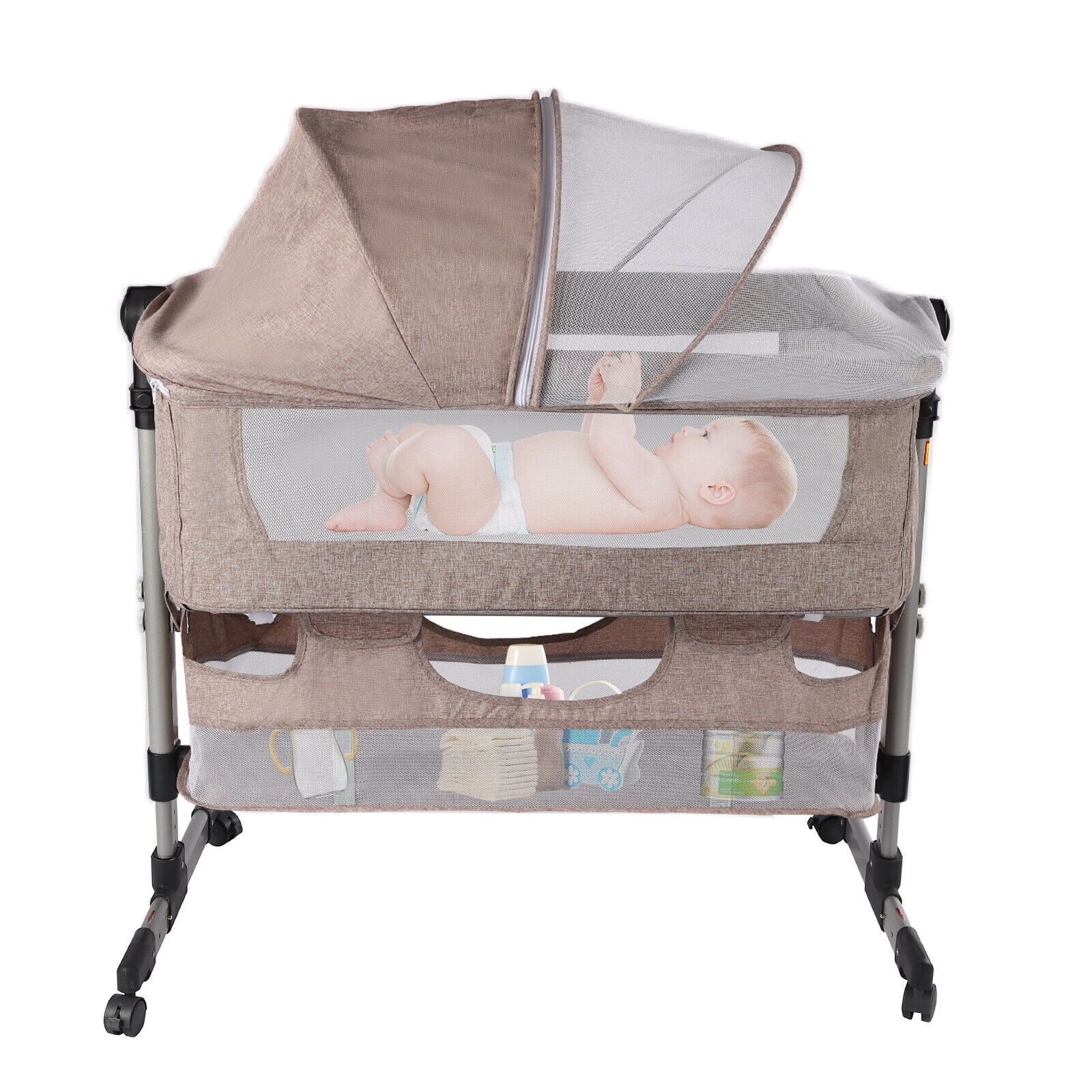 Lofn Portable Baby Bassinet Bedside Sleeper for Baby