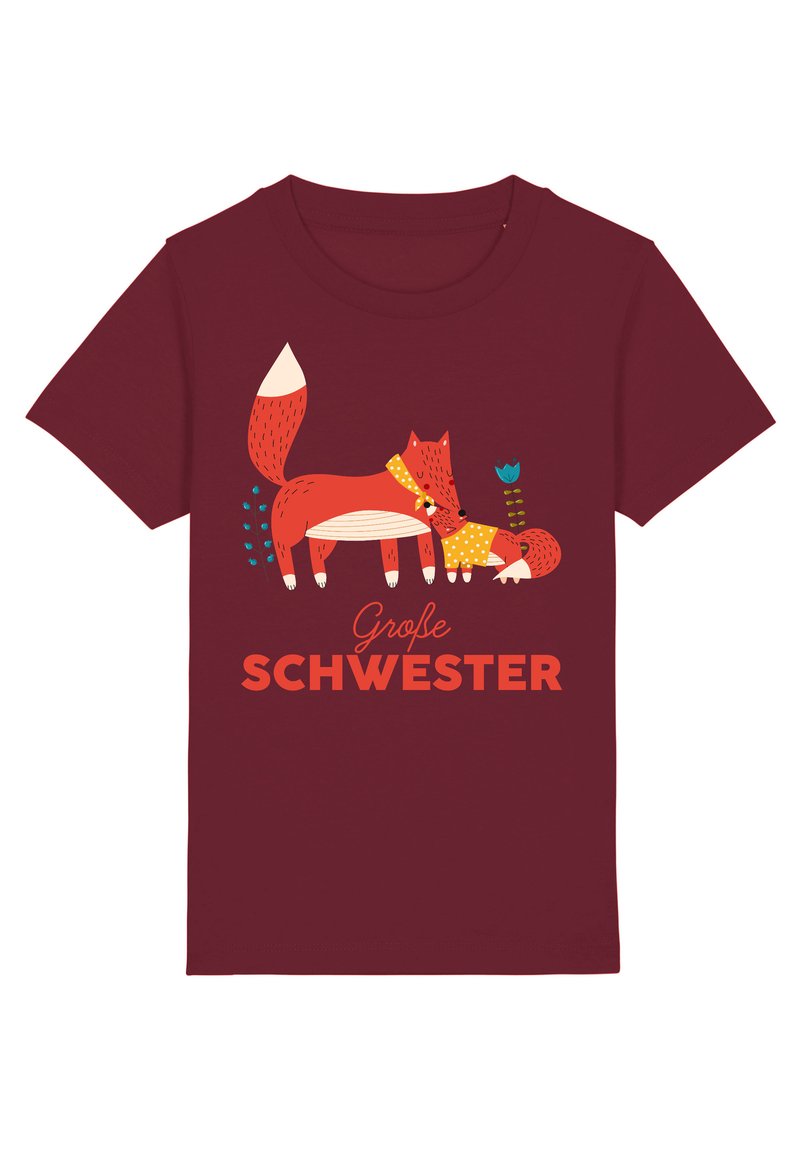 watapparel FUCHS GROßE SCHWESTER - T-Shirt print